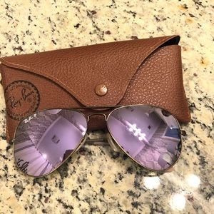 Ray ban polarized flash lens aviators